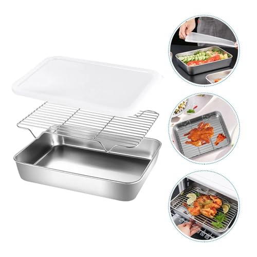 Poêle avec support et casseroles en acier inoxydable durable