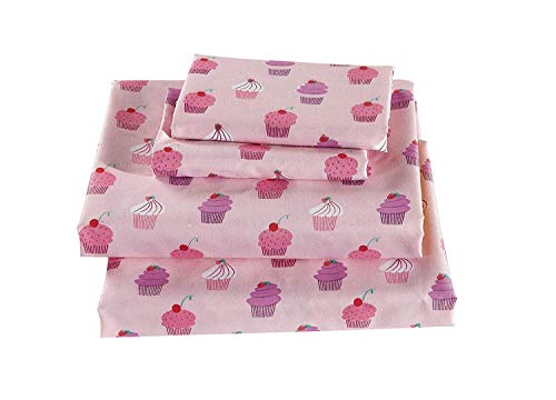 Luxury Home Collection Kids/Teens/Girls 3 Piece Twin Size Sheet Set with Pillowcase Cupcake Pink Purple Luxury Home Collection Kids/Teens/Girls 3 Piece Twin Size Sheet Set with Pillowcase Cupcake Pink Purple