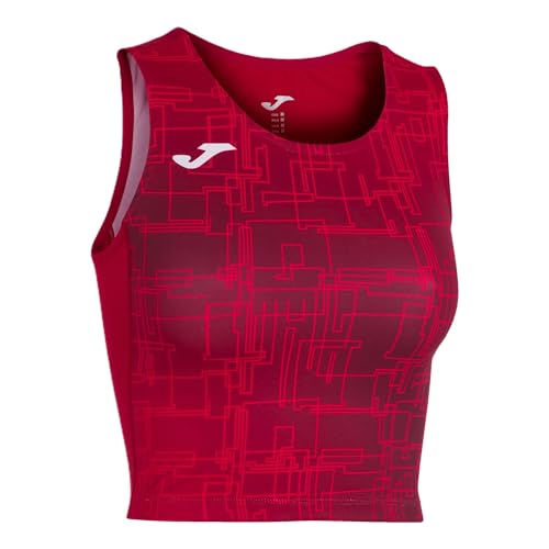 Débardeur court femme Joma Elite VIII rouge XL anti-transpiration pour courir au frais