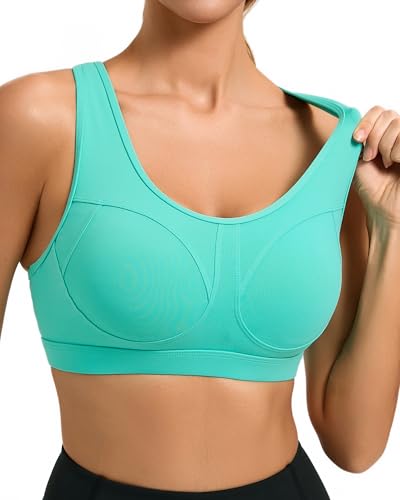 Image of RUNNING GIRL Sports Bras for Women High Support Moulded Cup High Impact Sports Bras Racerback Workout Running Yoga Bra