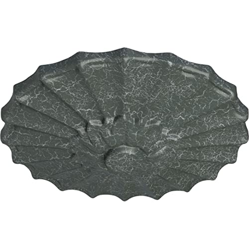 Image of Ekena Millwork CM09SHAGC 9 inchOD X 1 3 /8 inchP Shakuras Ceiling Medallion Fits Canopies Up to 1 3 /8 inch, Athenian Green Crackle