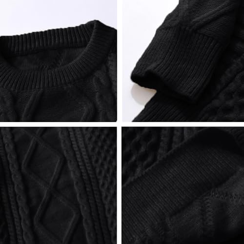 Image of Aelfric Eden Women Sweater Vintage Cable Knit Sweater Casual Oversized Sweater Pullover