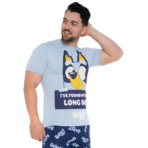 Bluey Adult Pajamas | Mens Cotton Pajamas | Short Sleeve Mens Pjs2