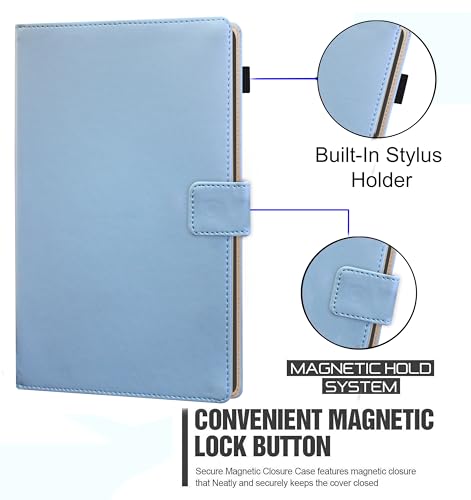 Image of TGK Flip Cover for Infinix XPAD LTE 11 inch Tablet Case with Stylus Holder (Sky Blue)