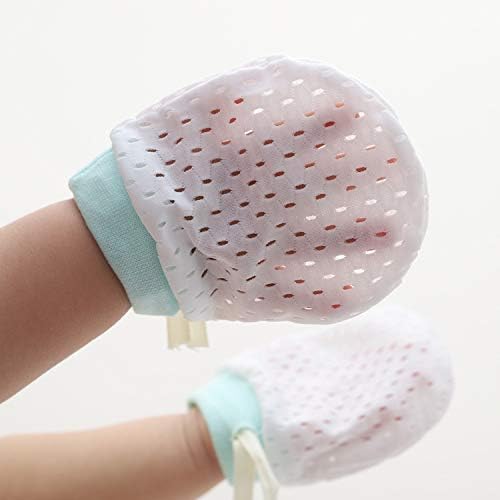 Cute Boys Girls Cotton No Scratch Gloves Drawstring Adjustable Mittens for Baby Infants - Image 5