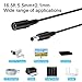 WILDHD 16.5ft DC Power Extension Cable, 2.1mm x 5.5mm Plug Compatible with 12V DC Adapter Cord for CCTV Security Camera, IP Camera, Standalone DVR (16.5ft Black)