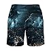 Men & Boys Classic Fit Swim Trunks for Beach Gym Sport Quick Dry Drawstring Basic Board Shorts with Pockets, Underwear Chicago City Tornado Storm Weather Art Fashion Cargo Short