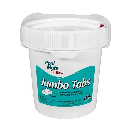 Pool Mate 1-1404 Jumbo 3-Inch Swimming Pool Chlorine Tablets, 4-Pounds