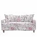 FANSU Stretch Sofabezug Stretch Antirutsch Sofaüberwürfe mit Armlehnen,3D Rosen Druck Ecksofa L Form Sofa/Couchbezug/Sesselbezug für Wohnzimmer Wohnkultur (Schmetterling,4 Sitzer/235~300cm)