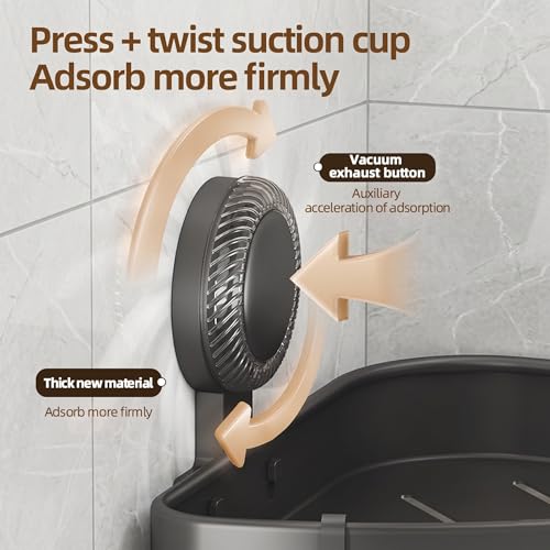 2-Pack-Corner-Shower-Caddy-No-Drill-Aluminum-Suction-Cup-Shelves-Rustproof-triangle-shelves-use-suction-cups-for-no-drill-damage-free-storage-of-shampoo-and-shower-essentials