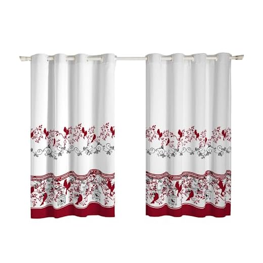 Cortina Cozinha Estampada - Diversos Modelos (Pássaros)