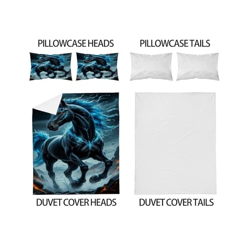 Housse de couette theme animal parure microfibre king haut de gamme - 4
