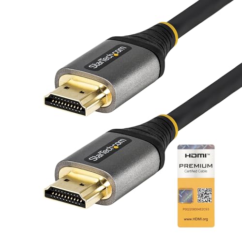 StarTech Cavo Premium HDMI 2.0 Certificato da 1m, 4K 60Hz, HDR10, ARC