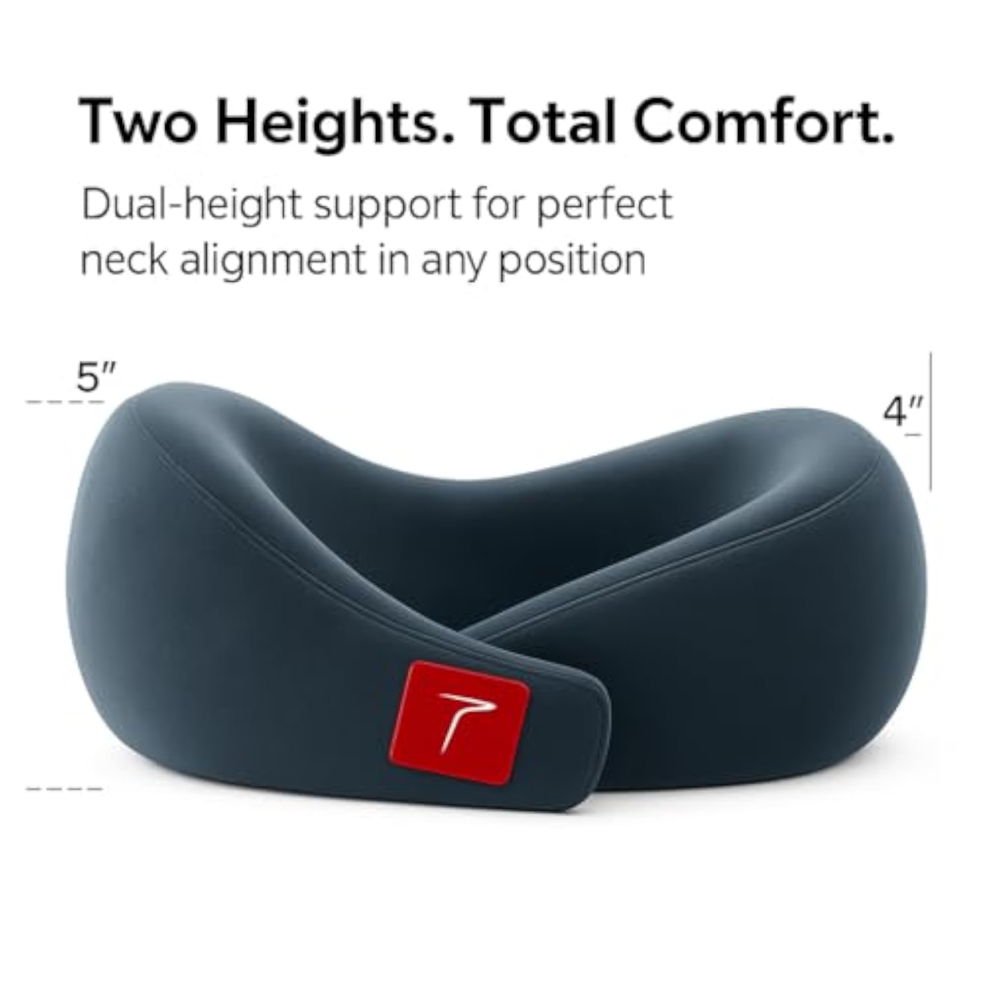Travel Neck Pillow with Eye Mask, Memory Foam Combo
