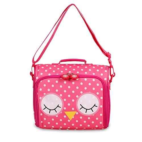 Image of J World Casey Small Lunch Bag for Adults. Medium-Size Insulated Lunch-Box for Kids, Owl