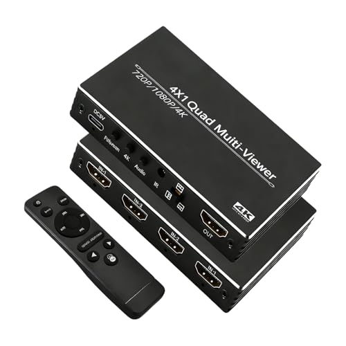 Commutateur HDTV 4 entrées boîtier alu idéal pour cinéma maison
