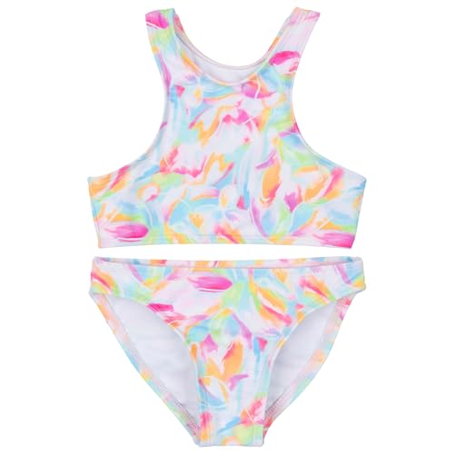Image of SwimZip Girls' Halter Top and Bikini Bottom 2 Piece Set UPF 50+ Sun Protection
