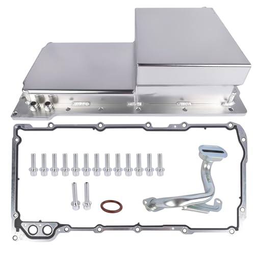 Cárter de aluminio pulido 81004-F para Chevy LS3 LS1 con acabado espejo de alta resistencia