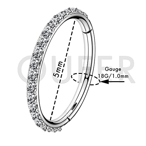 OUFER Helix Piercing Zirconia cubica cartilagine