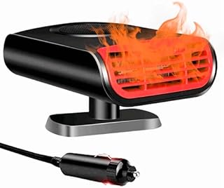 Car Heater - Portable Car Heater, 12V Car Heater That Plugs Into Cigarette Lighter, Car Heater Windshield Defroster Demister, Auto Defogger 360° Rotatable Heater