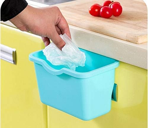 MARJI&ANUVRUTTI Plastic Kitchen Cabinet Door Hanging Trash Bin, Open-Top, Multicolour, Food Waste Container with Lid, Dishwasher Safe-image-6