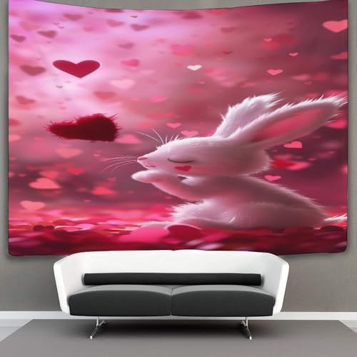 Tapices de pared 3D de conejo NMOTARVIN de 150x200cm para decorar espacios y dividir cuartos 3