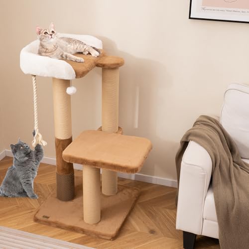 Árbol para Gatos Moderno de 44 Pulgadas para Interior miniatura 2