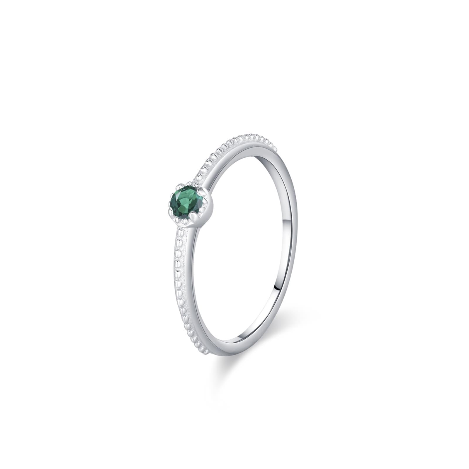Alianzas de boda de oro blanco de 9 K/14 K/18 K, joyas auténticas, anillo de boda clásico con topacio azul, banda de boda blanco y oro Au 375/585/750, talla 47-65