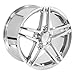 OE Wheels CV07B 19 Inch Rim Fits Corvette C6 Z06 Style 5x120.65 19x10 Chrome - Hollander 5342 (1)