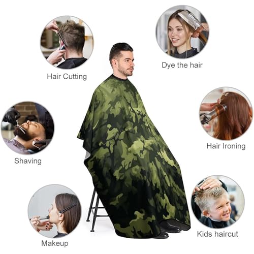 Capa de peluquería camuflaje Camo Woodland miniatura 3