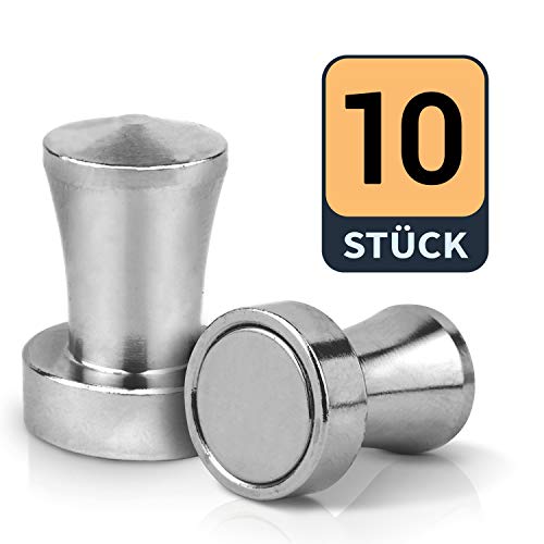 Reorda Imanes Extra Fuertes (10 piezas) - Imanes de Neodimio N52 para pizarra magnética, pizarra blanca y pizarra - Imanes para Nevera Pequeña