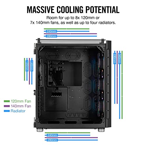 Corsair Crystal RGB Midi Tower Neuf - vue 9