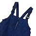 Lands' End Kids Iron Knee Insulated Winter Snow Bibs Navy Kids Large