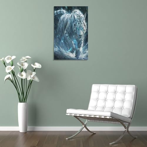 Affiche decoration tigre murale en impression sur toile haute definition - 5