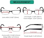 Eyekepper 4-pack Spring Hinges Rectangular Reading Glasses Includes Sunshine Readers