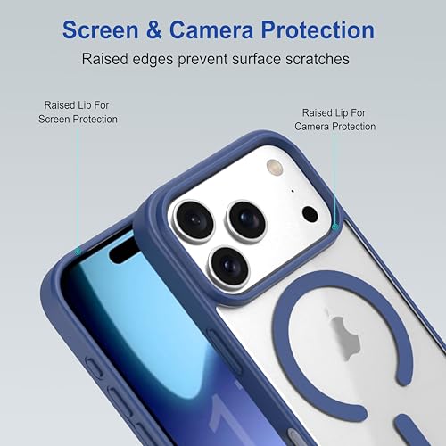Image of Zapcase Back Case Cover for iPhone 17 Pro | Compatible for iPhone 17 Pro Back Cover | Scratch-Resistant | Navy Blue