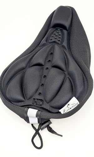 CarbonEnmy Gel 3D Bicycle Saddle Cover Saddle Cover Saddle Protector Pad (Black)