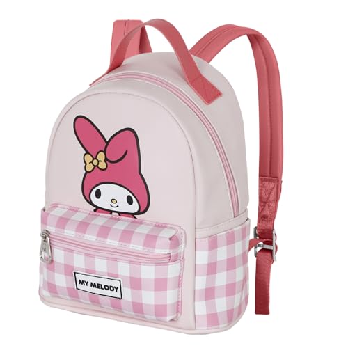 Sanrio My Melody Cute-Mochila Heady Pequeña, Rosa, 22 x 25 cm, Capacidad 8 L