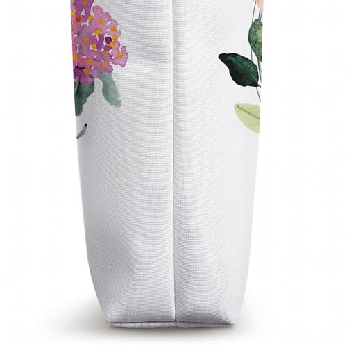 Bolso tote para mujer con diseño floral y texto '100 Years Loved' para cumpleaños número 100 miniatura 3