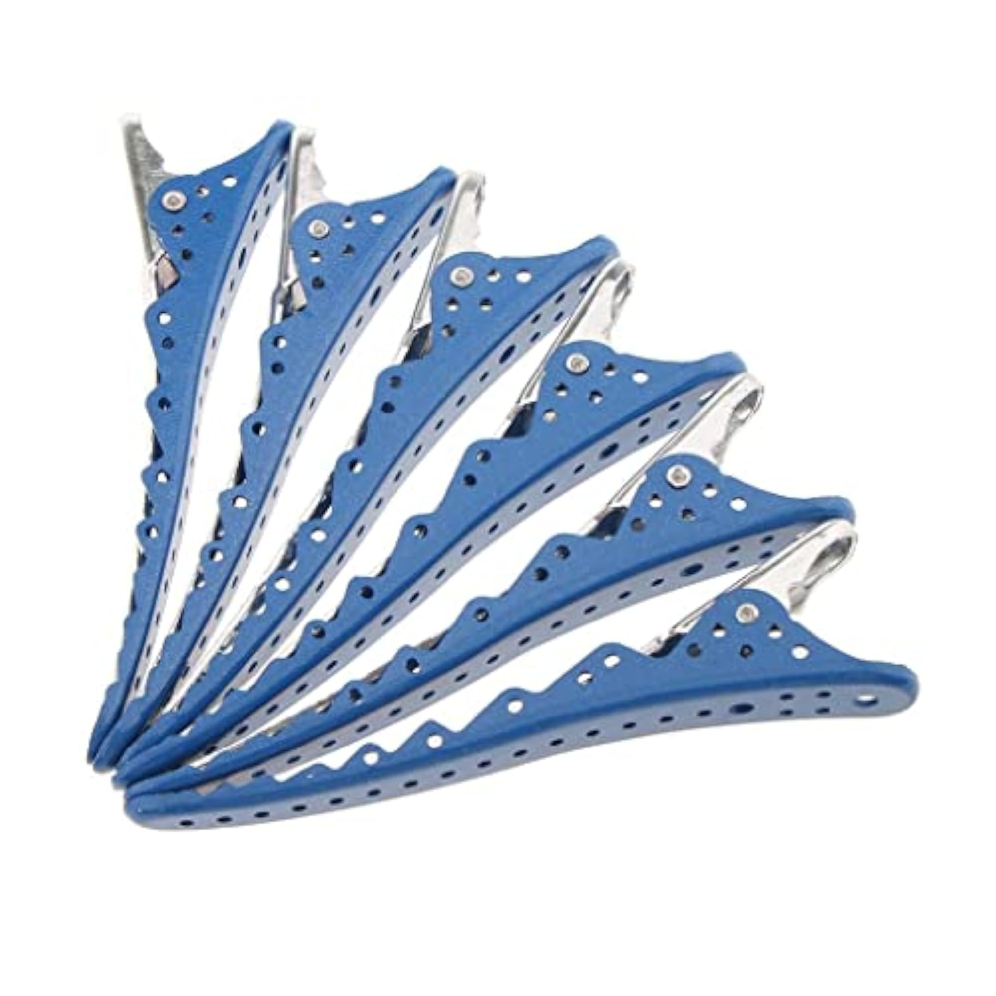2x6 Pieces Blue Hairdressing Salon Sectioning Clamp Clips