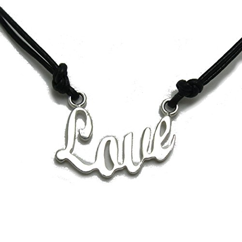 Collier en argent 925 et cuir noir solid Empress l'élégance intemporelle d'un bijou d'exception