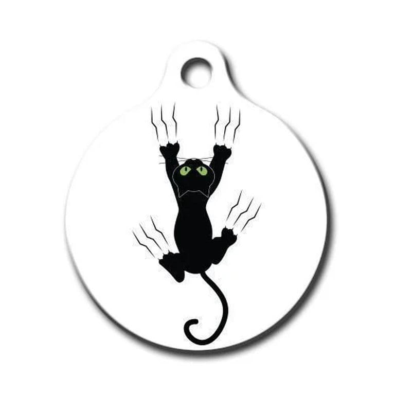 Crazy Cat Personalized Dog Tag - Custom Name Tag - ID Tag for Dog & Cat - Customized Pet Tags - Dog & Cat Name id Tag - Dog Name Tag - Engraved Dog Tag (Heart)