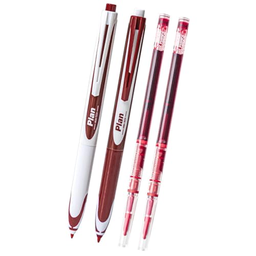 2PCS�i�[���W�F���C���N�y��2�̕�[Quick Dry Letractable Roller Gel Journaling�����w���Ɛ��Ƃ̂��߂̎��M�����