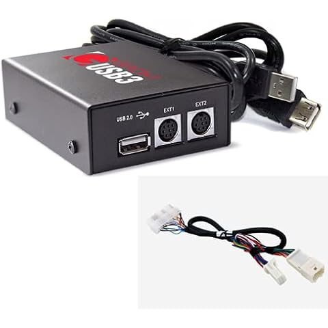 GROM Audio (USB3) USB iPhone car stereo integration kit compatible with (newer) TOYOTA AURIS COROLLA AVENSIS PRIUS YARIS CAMRY & LEXUS GS ES GX SC IS RX LS SC #TOY Cover