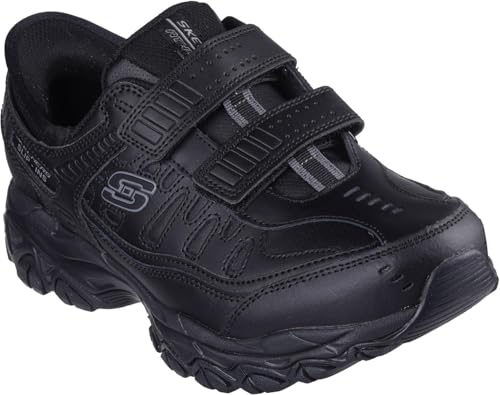 Skechers - Mens After Burn M.Fit - Final Swipe Slip On Shoes, Color Black, Size: 12 XW US