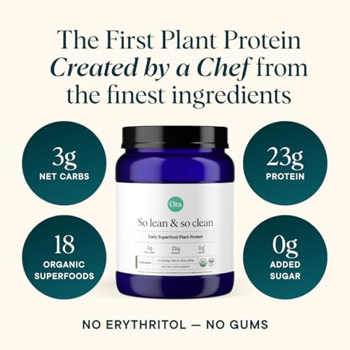 image for Ora Organic Vegan Protein Powder - 23g Plant Protein for Women and Men