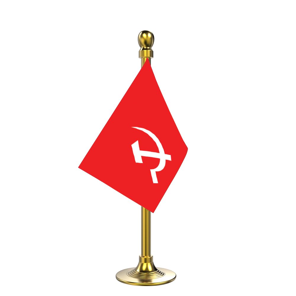 The Flag Company CPI Car Dashboard Flag | 2x3 Inch Flag with Elegant Acrylic Golden Base & Pole