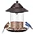 Metal Roof Bird Feeder, Bird Feeders for Outdoors Hanging with Clear Tube Seed Capacity for Cardinal Finch, Chew Proof Wild birdfeeders for Garden Yard Outside