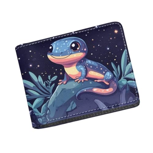 Image of Coldinair Lizard Kids Wallet for Boys Novelty Leather Boys Wallet for Kids 4-12,Cartoon Credit Card Cash Id Holder Cool Slim Bifold Small Coin Purses for Youth Teenager