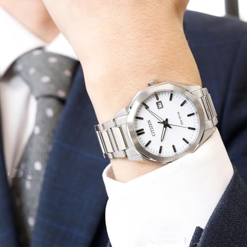 Miniatura 5 de Citizen Reloj analógico Eco-Drive para Hombre con Correa de Acero Inoxidable BM7620-83A, Plata, Moderno